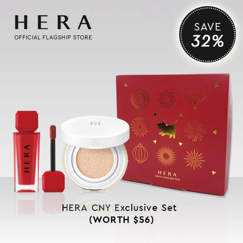Buy HERA CNY Exclusive Set Sensual Powder Matte 333 Closer Liquid Lipstick + Mini Glow Cushion 21N1 Singapore