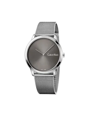 Calvin Klein Womens Silver Metal Mesh Bracelet Quartz Watch 40mm Dial K3M211Y3