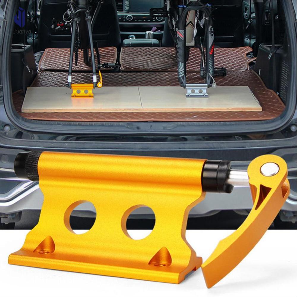 Juanya Hợp kim nhôm di động Xe Đạp Phía Trước Ngã Ba khung cố định Phát Hành Nhanh Chóng bãi đậu ô tô Đứng Chủ Cho Giá gắn nóc ô tô Và Ô Tô SUV Phụ kiện đi xe đạp