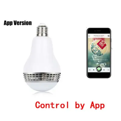 Bluetooth Smart Speaker Light E27 LED White + RGB Bulb Colorful Lamp Music Audio APP Remote Control or Remote Control Speaker