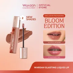[Best Selling!] Wardah glazing liquid lip-lip-stain-lipgloss-lipstik-liptink-lip matte-lipstick-lipcream-cleopatra look-Lip Cream-glossy lip longlasting waterproof Tahan Lama-glaze lip-makeup-two tone lip