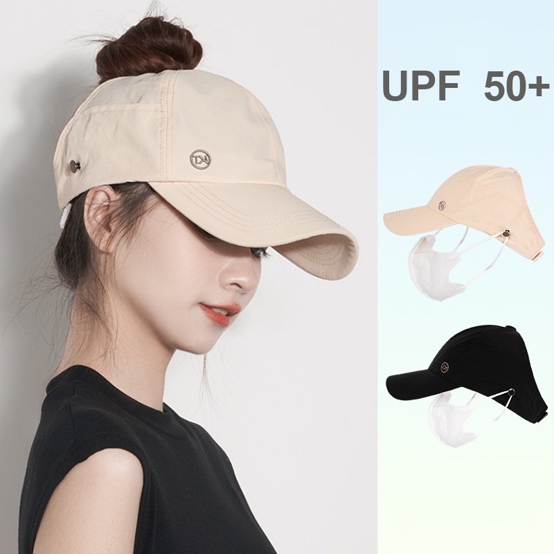 Fashionable Breathable Cap for Women Sun Hat with High-Tie Ponytail