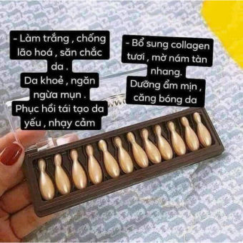 Viên nang collagen Muti Vita Capsule Ampoule tươi thu nhỏ lỗ chân lông, chống lão hoá