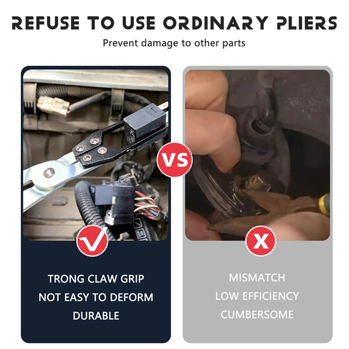 Auto Relay Puller,Auto Relay Disassembly Removal Pliers Auto Fuse Puller Pliers Universal Auto Vehicle Welding Tool