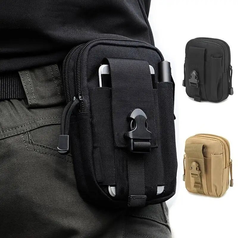 Tactical Waist Pouch Phone Holster Belt Waterproof Multifunction Casual Men Sports Waist Bag EDC Portable Outdoor Tactical Bag
