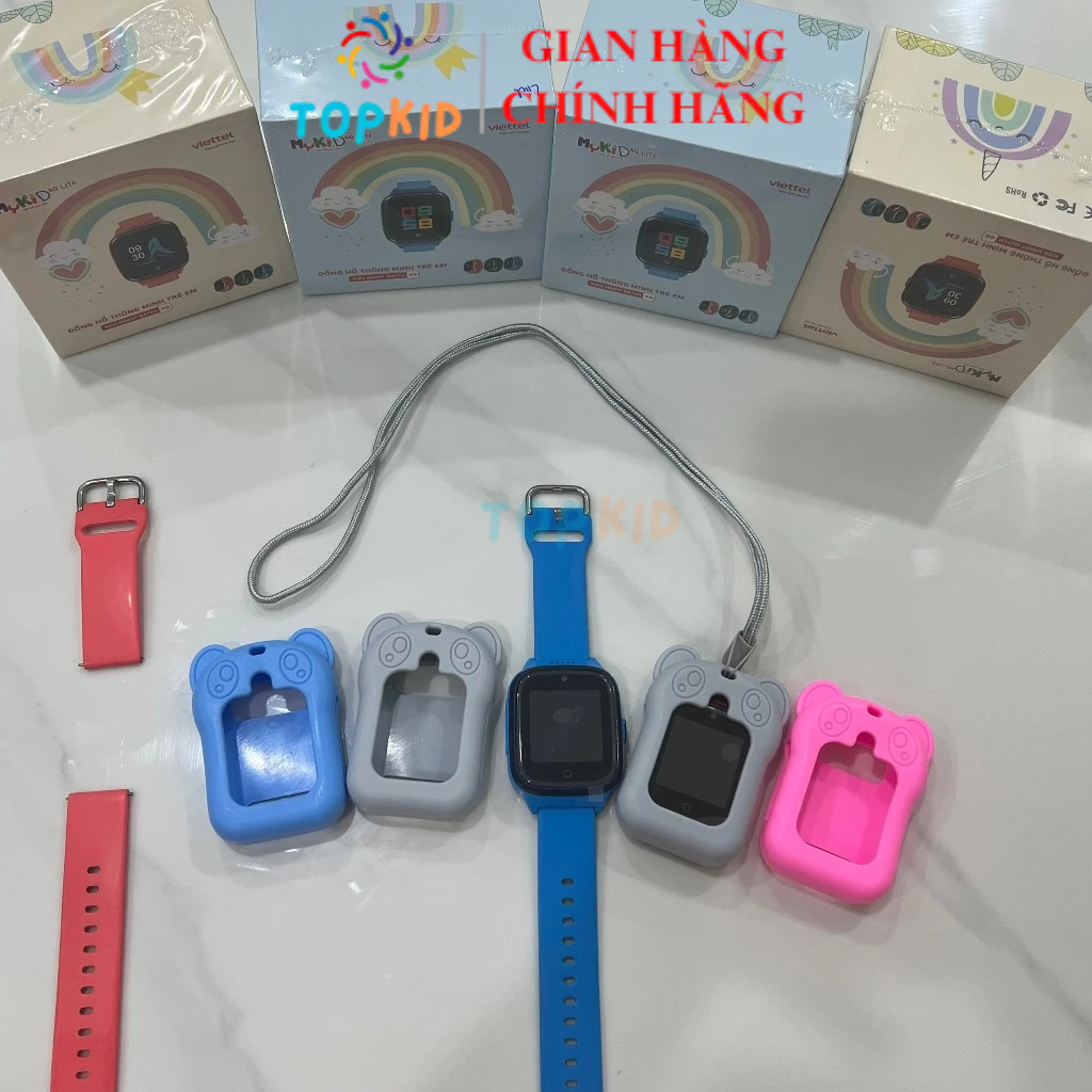 Ốp bảo vệ Đồng hồ MyKid 4G Lite Viettel, chất liệu Silicon hình gấu dễ thương, bảo vệ đồng hồ cho bé