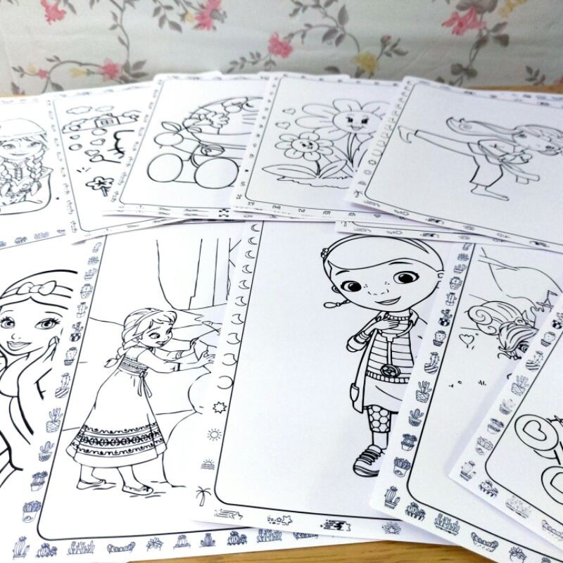 Giấy tô màu cho bé. Tranh tô màu