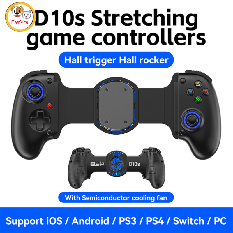 Tablet Controller Handle Wireless Game Stretching Joystick Dual Hall Sensor Gamepad With Six-axis Motion Sensing For Phones ราคา 1,182 บาท*ส่งฟรี