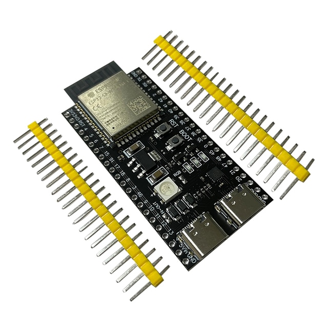 Onboard WROOM-1-N16R8 module development board of the ESP32 S3 core board