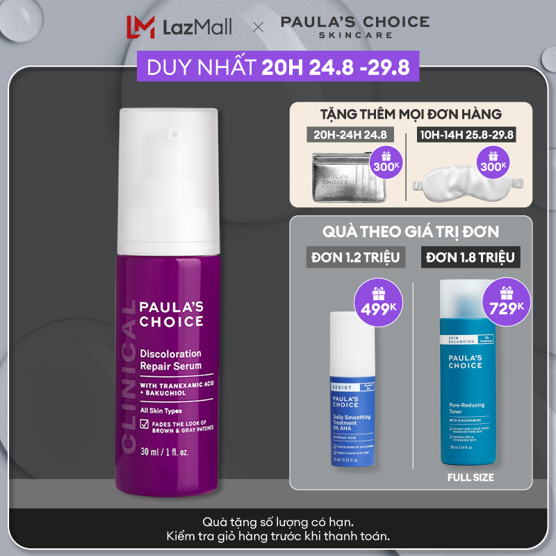 Tinh chất làm mờ thâm nám và đều màu da tối ưu Paula's Choice Clinical Discoloration Repair Serum 30ml 8040