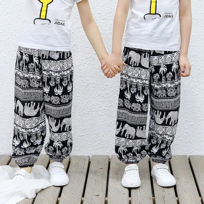 2-11Y Boys Girls Casual Long Pants Anti Mosquito Soft Anti Sun Summer Pants Summer Clothes
