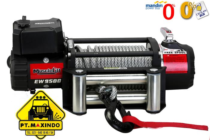 T-MAX MUSCLELIFT WINCH EW-9500 (4,3 TON) , HIGH SPEED RATIO 161:1 Harga 11,010,000 rupiah*Gratis Ongkir