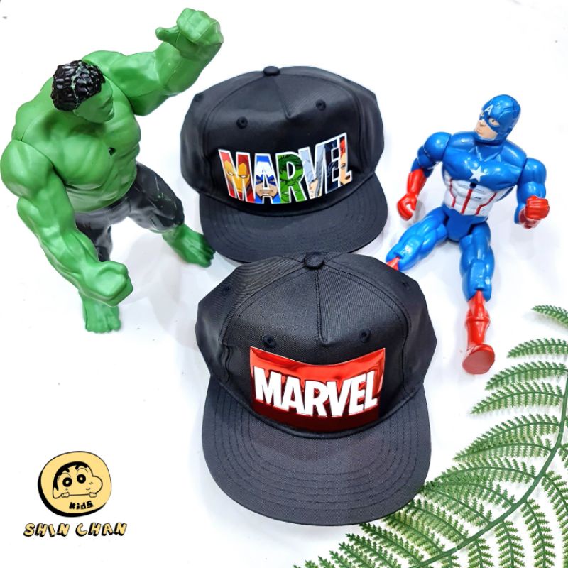 Mũ lưỡi trai 3-8y Hiphop H.&.M dư xịn cho bé trai - Mũ Snaρback Marvel siêu nhân.