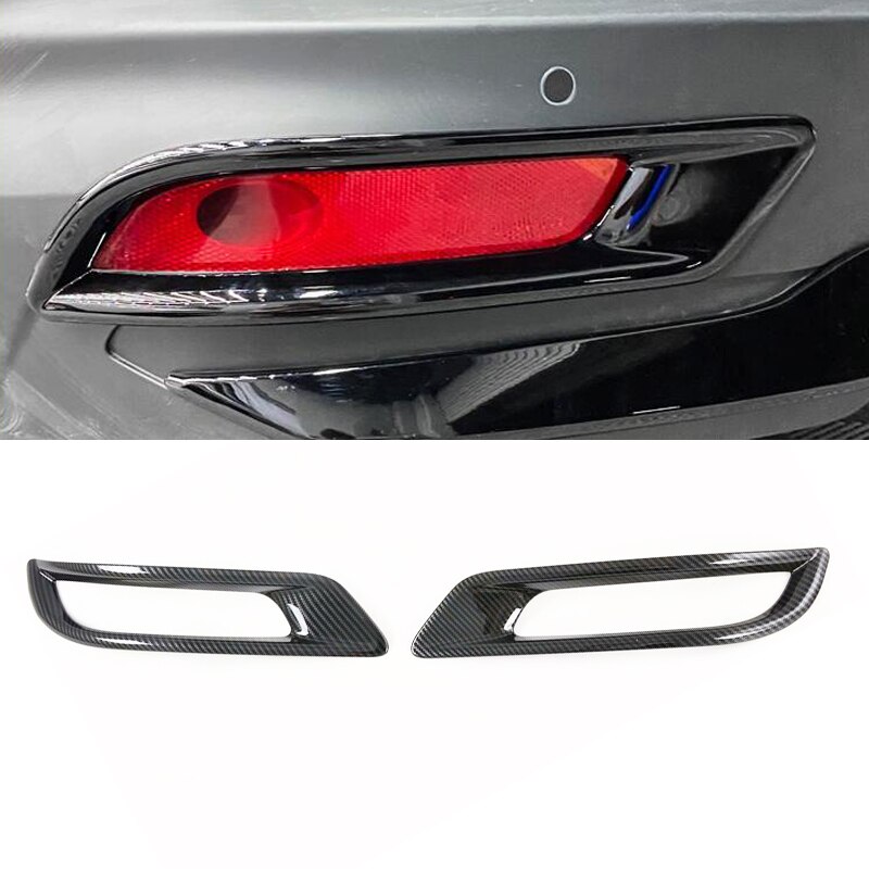 Cho Honda CR-V CRV 2020 2021 ABS Chrome sợi carbon đèn sương mù phía sau đèn Bìa Sticker khung trang trí tạo kiểu cho xe