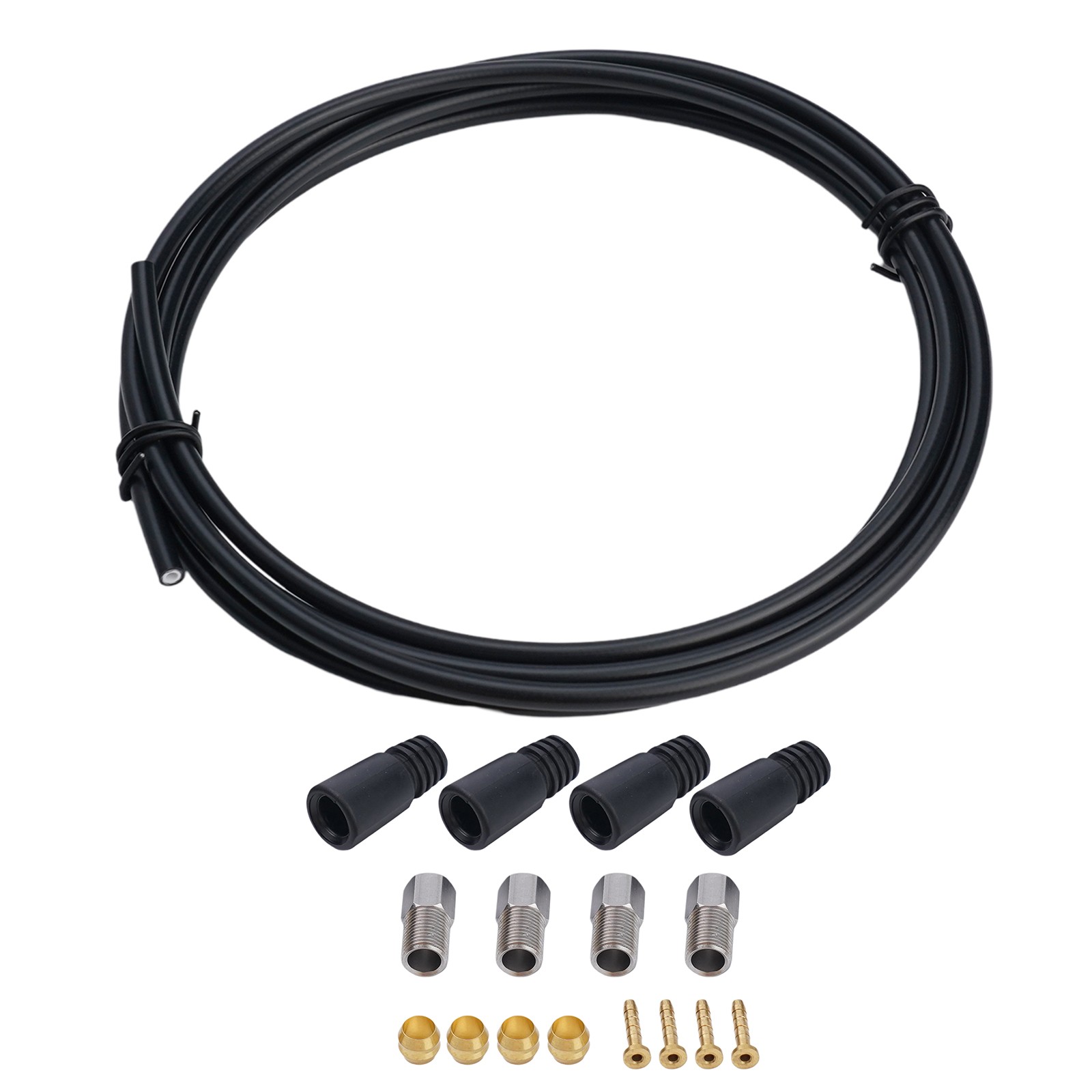 (ready stock) Upgrade Your Brakes with the 2 5m Bicycle Hydraulic Brake Pipe Repair Kit