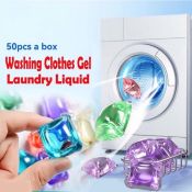 50PCS Laundry Pods Detergent Capsules - Long Lasting Fragrance