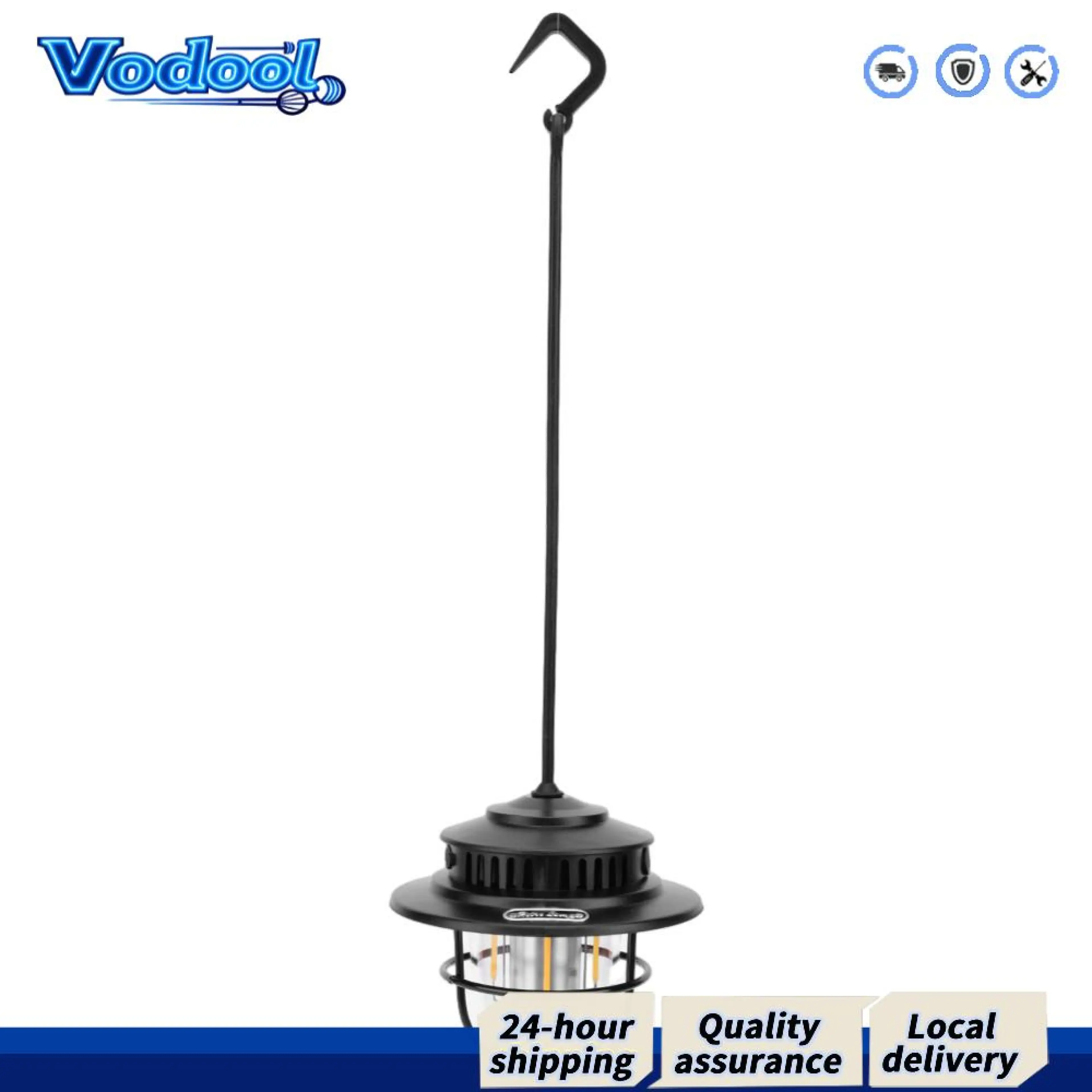 【Fast delivery】 LED Portable Lamp Type-C Charging Hanging Ambient Light Outdoor Camping Light IPX4 Waterproof 4 Gear Camping Lantern Stepless Dimming for Fishing BBQ