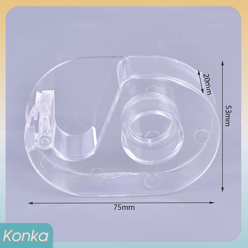 ✨ Konka 1 hộp đựng băng dính trong suốt hộp đựng Băng cắt cho sinh viên văn phòng phẩm bằng acrylic