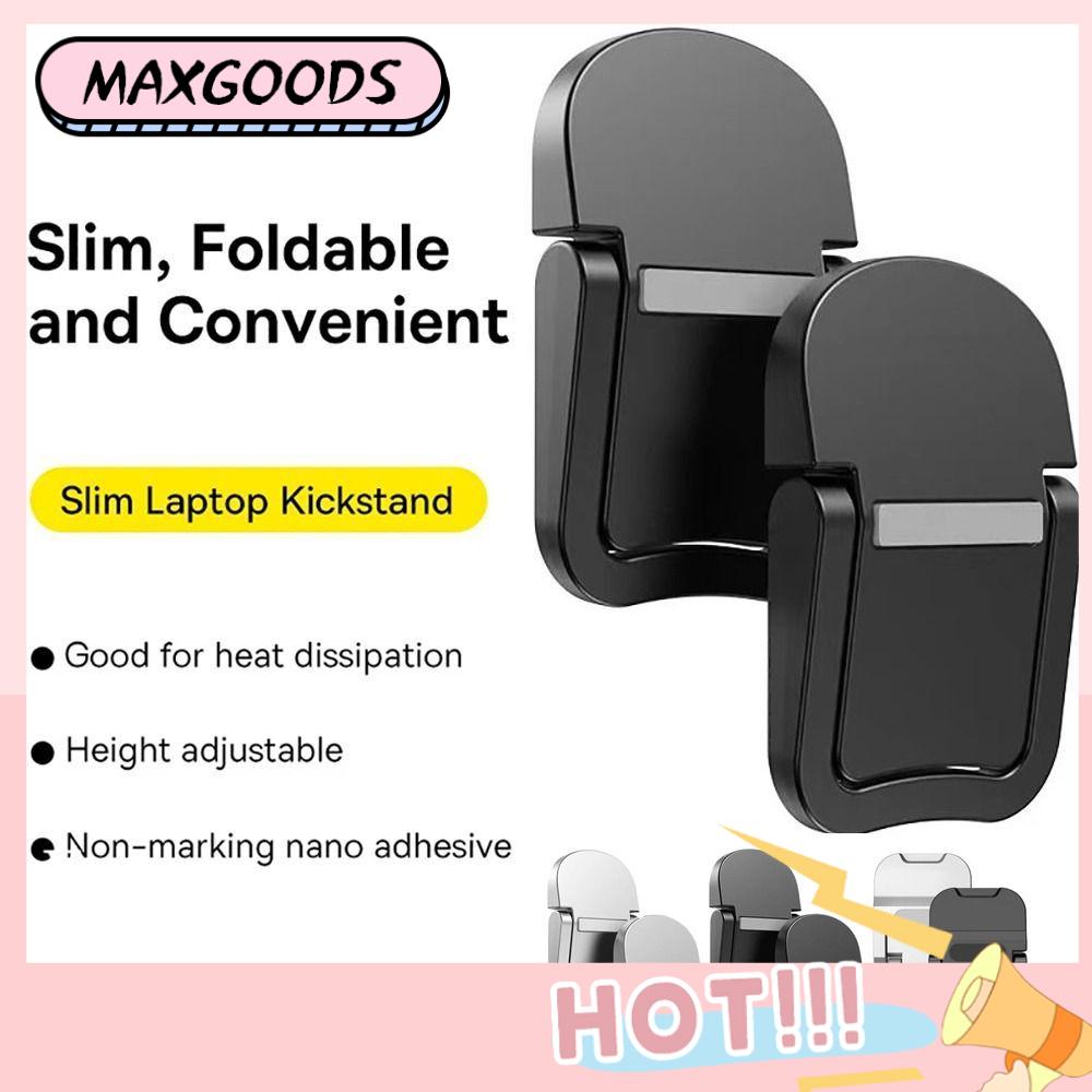 MAXG 1 Pair Vô Hình Giá đỡ máy tính xách tay Có thể gập lại Tản nhiệt Giá đỡ bàn phím Nhà Hợp  nhôm Hỗ trợ Ultrabook Cho HP/Dell/Lenovo