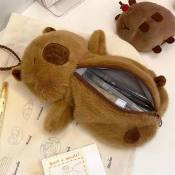 Capybara Plush Storage Bag & Pencil Case - Anime Gift