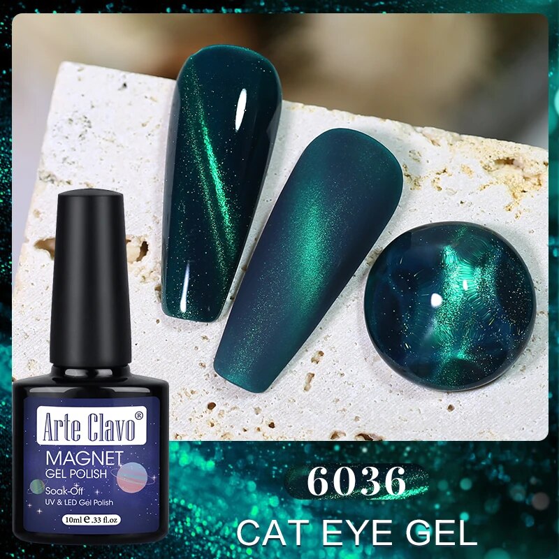 Arte Clavo 10ml UV Cat Eye Gel Transparent Nails Art SPAR Nail Lacquer Gel