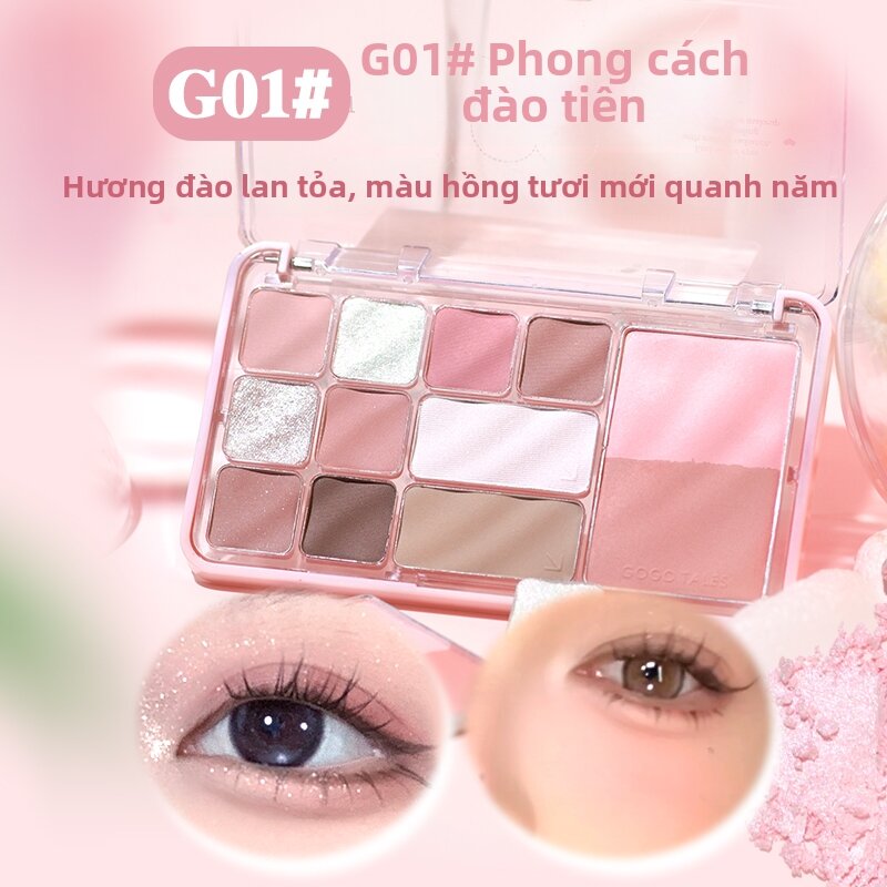 Những câu chuyện của FCgo |   Bảng Phấn Mắt Lì Nhiều Màu Dùng Trang Điểm Hàng Ngày, Tạo Khối và Phấn Má Hồng - 2