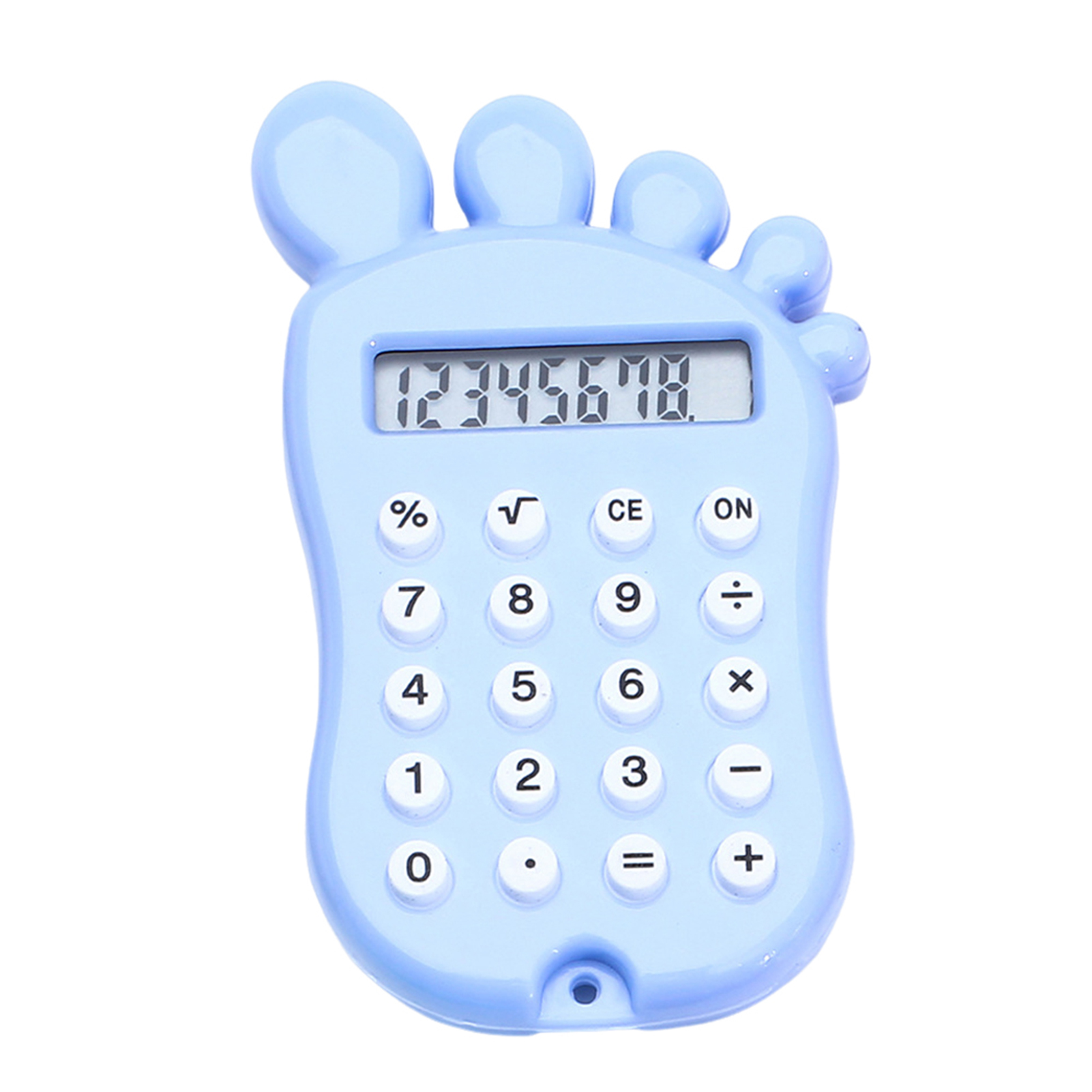 Calculator with High-quality Material Rounded Corner Calculator Cute Foot Shape 8-digit Lcd Screen Calculator with Comfortable Silicone Buttons – Multifunctional Portable Perfect for Home Office