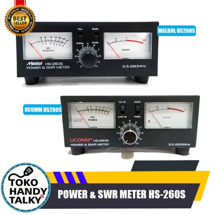 現状品 Maldol HS-260 パワー計 POWER &amp; SWR METER 3.5~150MHz アマチュア 無線機 IT48BMRTO7GK-YR-Z00-byebye POWER & SWR METER MALDOL HS-260 JAPAN