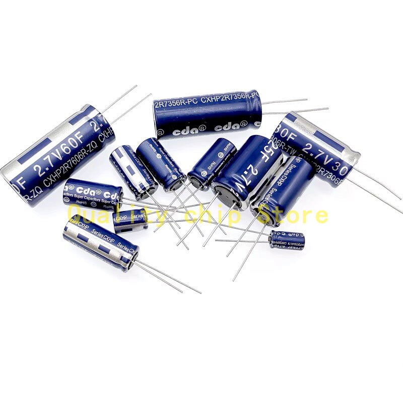2 cái siêu tụ điện farad tụ 2.7v 0.5f 1f 2f 3.3f 4f 4.7f 5f 6f 7f 8f 10f 15f 20f 25f 30f 40f 50f 60f 70f 100f 120f