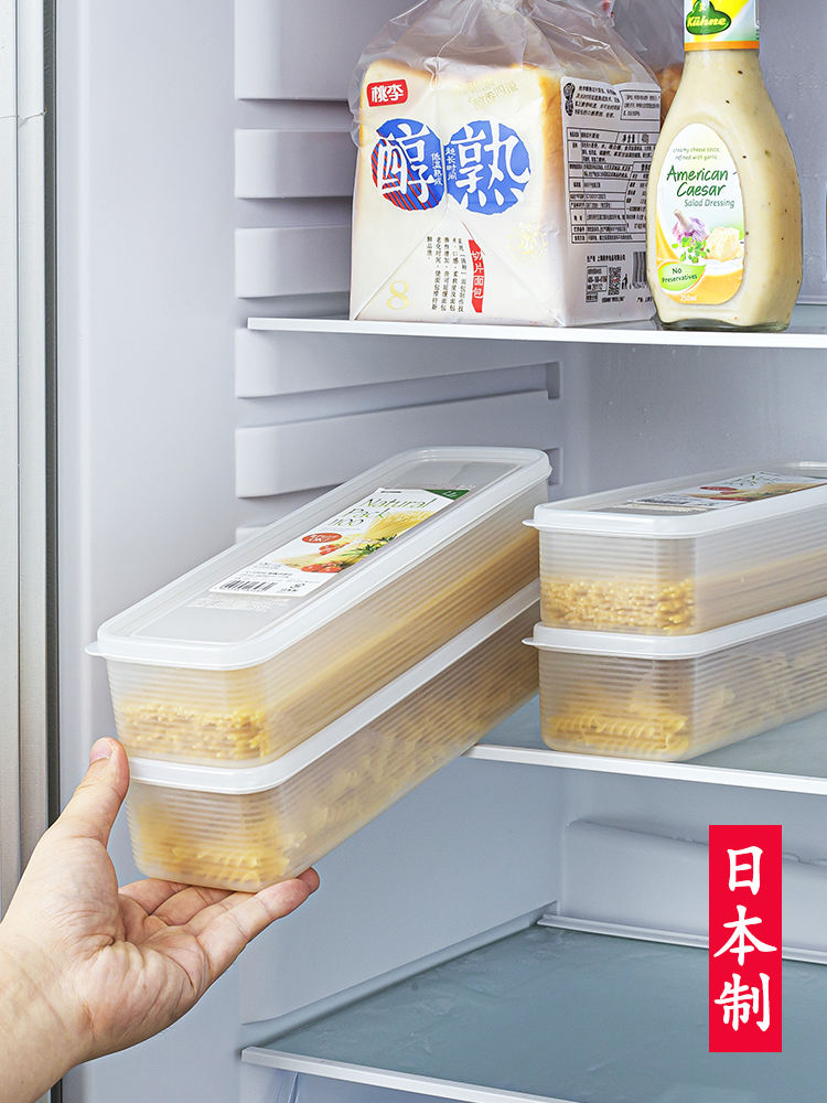 Factory wholesale Japan Imported Inomata Noodle Storage Box Dry Noodles Rectangular Refrigerator Food Grade Crisper Box