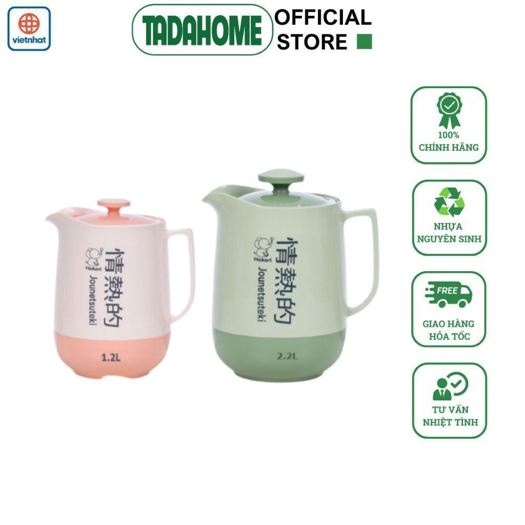 Viet Nhat Hot and Cold Thermal Bottle 4020/21/22/39, Durable Pp Plastic Thermal Bottle - Tadahome