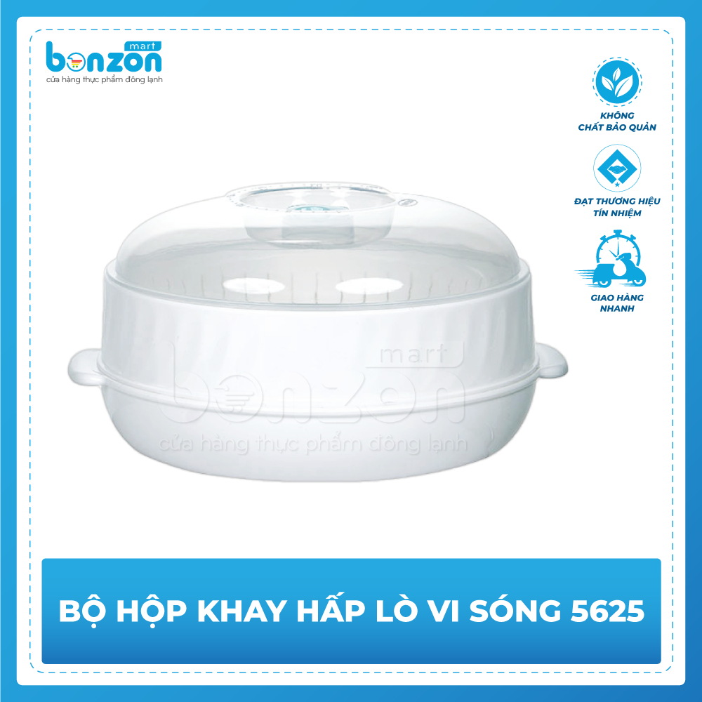 Bonzon - Bộ hộp khay hấp lò vi sóng 5625