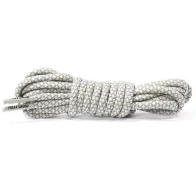 1 Pair Grey 3M Yeezy Ultra boost Reflective Rope Shoelaces