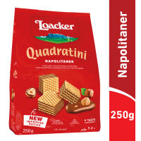 Loacker Quadratini Biscuit and Wafer Cookies - Napolitaner 250G