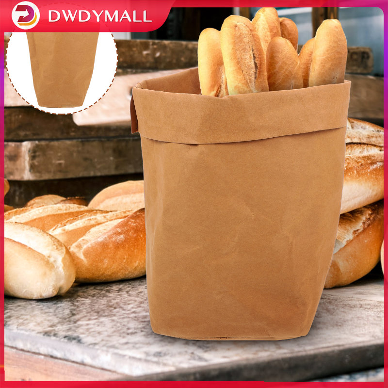DWDYMALL Túi giấy kraft có thể giặt được kraft giấy lưu trữ túi rau quả