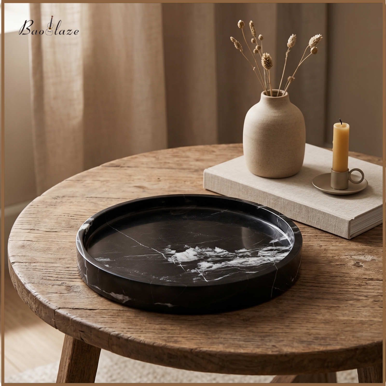 Baoblaze Smooth Marble Tray Polished Marble Bowl Decorative Stone Bowl Versatile for Coffee Table, Entryway ราคา 5,663 บาท*ส่งฟรี