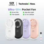 Quạt Cầm Tay GOOJODOQ Quạt Mini Siêu Mỏng- 10000 RPM, 3 Tốc Độ, Pin 650mAh, Sạc Type-C - Hàng Có Sẵn