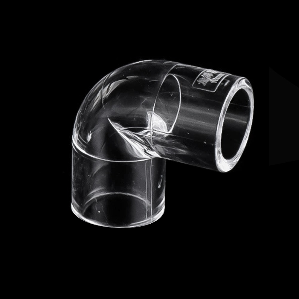 NQICZR 16 20mm Phụ kiện ống nhựa Acrylic Kính mica trong suốt Trong suốt Khớp nối vườn bể cá Chất lượng cao Khuỷu 90 độ Đầu cắm Phụ kiện bể nước bể cá - 2