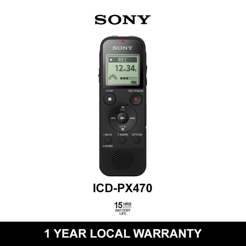 Sony Digital Voice Recorder PX Series with 4GB Built-in Memory, USB and Mirco SD Slot Singapore