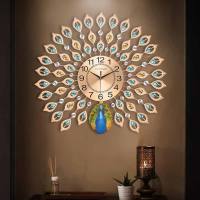 TAFFHOME Jam Dinding Quartz Clock 38-44-60 CM Rust-Resistant Aluminium Analog Geometric Pendulum Modern