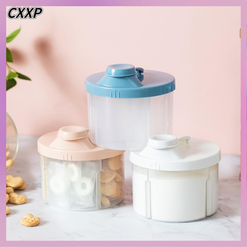 CXXP 4 ngăn Hộp đựng sữa bột Thức ăn trẻ em Cho bé ăn Hộp đựng công thức