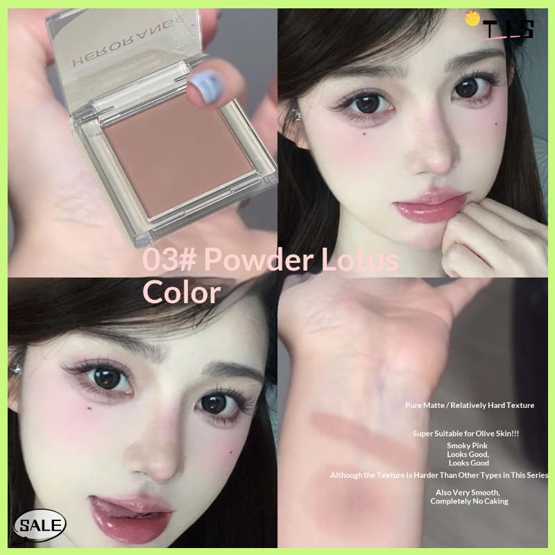 Follow Get New【TIS】 Mini đơn sắc Eyeshadow Palette Matte Pearlescent không thấm nước bóng đường viền bột sắc tố mắt cơ sở vẻ đẹp lễ hội trang điểm - 6