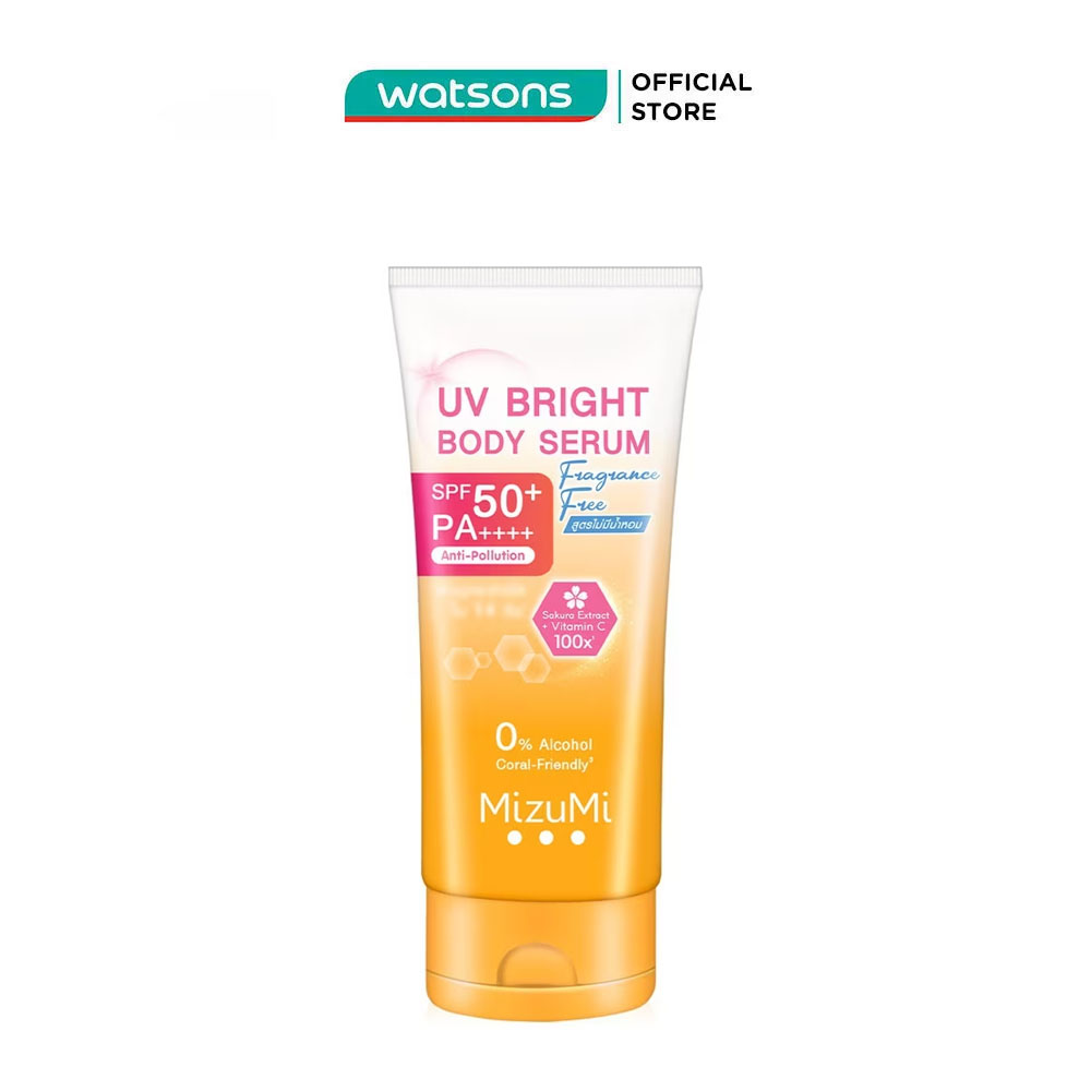 Kem Chống Nắng Mizumi UV Bright Body Serum Fragrance Free SPF50+ PA++++ 180ml