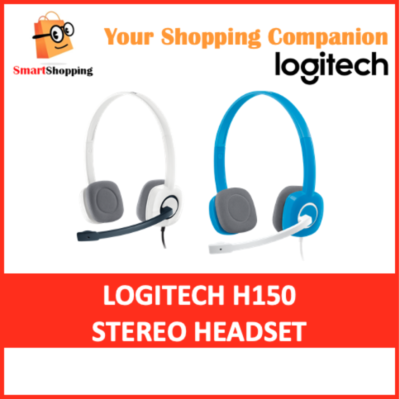 Logitech H150 Stereo Headset Dual plug computer headset with in-line controls 2 Year SG Warranty Singapore