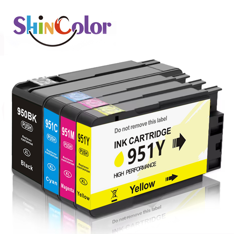 Shincolor 950 951 XL 950XL 951XL hộp mực tương thích màu cho hp950xl hp950 cho HP OfficeJet Pro 8650