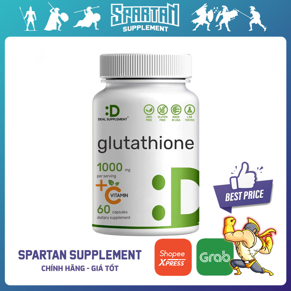 Deal Supplement Glutathione 1000mg +VitaminC ,Tinh chất hỗ trợ Sáng Da