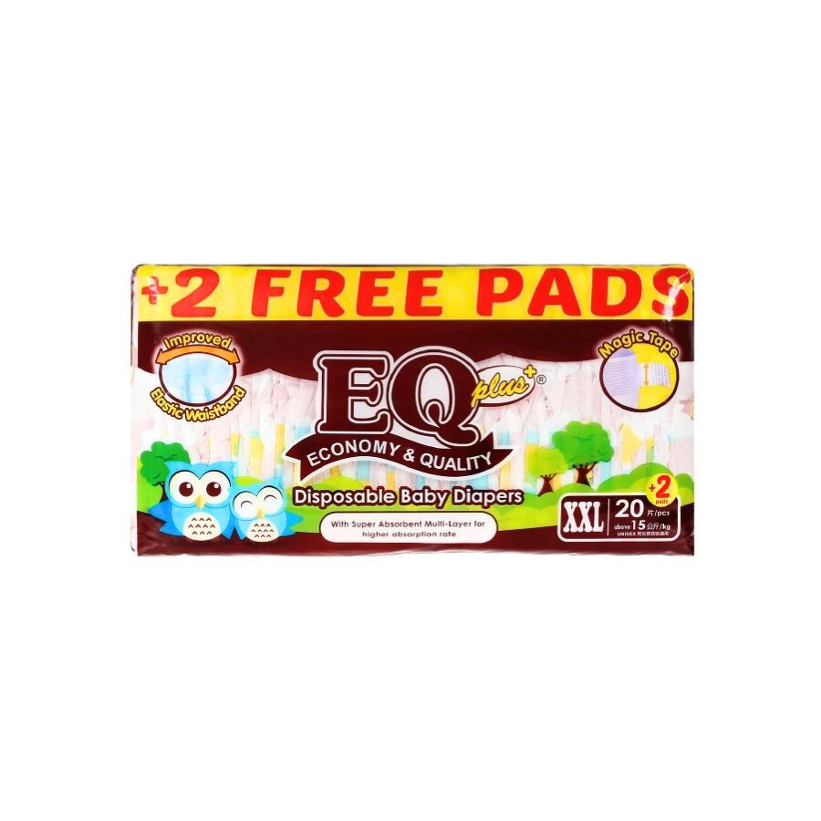 EQ Plus [XXL] Tape Diapers (20pcs)
