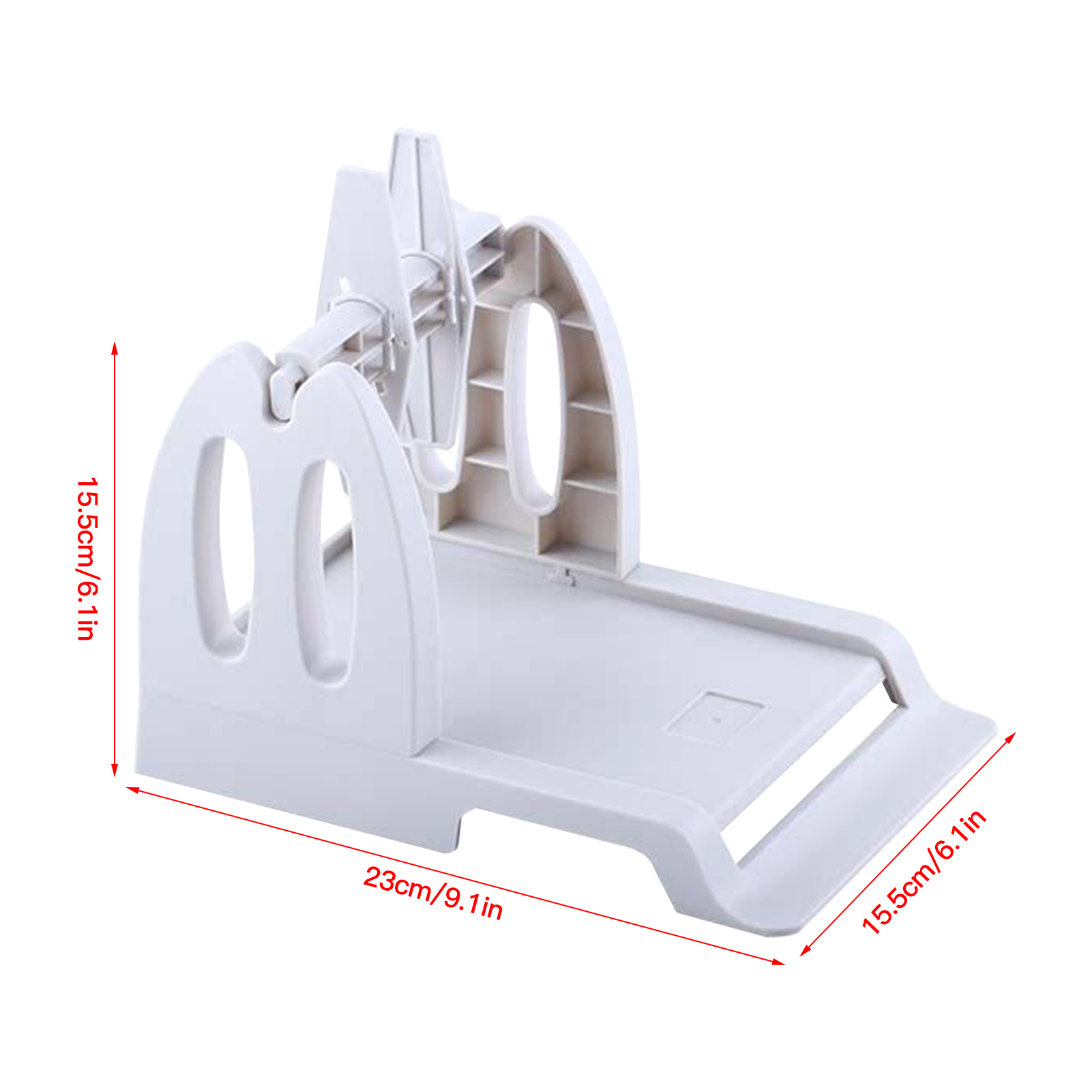 HUIOP Label Roll Holder Label Holder for Desktop Thermal Label Printer 2 in 1 Rolls & Fan-Fold Stack Labels Shipping Package Sticker Dispenser Detachable for Delivery Supermarket Retail Store ราคา 207 บาท*ส่งฟรี