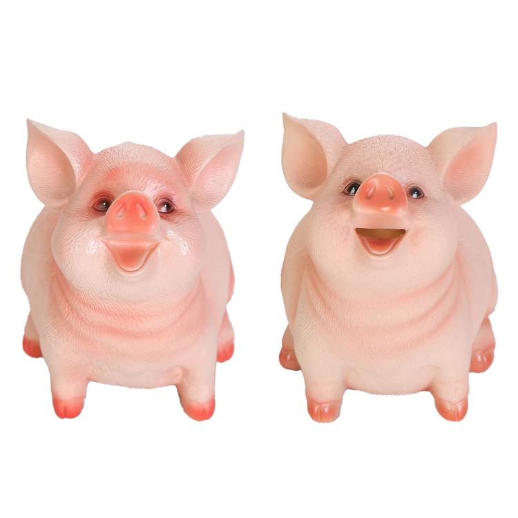 Ngân hàng lợn dễ thương Hộp đựng tiền ngân hàng lợn nhựa không thể phá vỡ