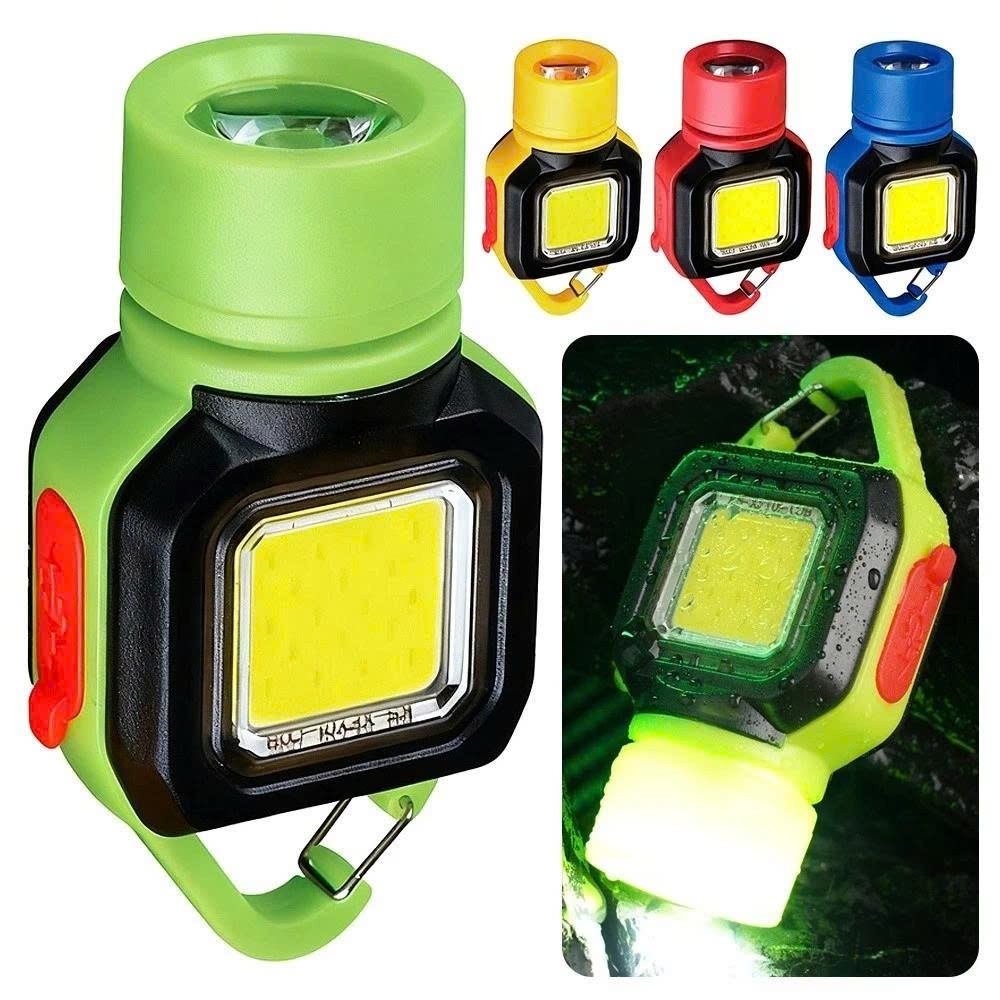 Đèn LED COB Mini Cầm Tay – Chiếu Xa Mạnh – Dùng Đi Phượt/Du Lịch , Đèn LED Mini Siêu Sáng Đa Năng